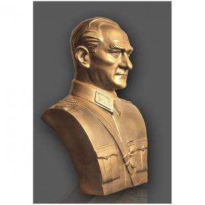 Mareşal Kıyafetli Atatürk Büstü 